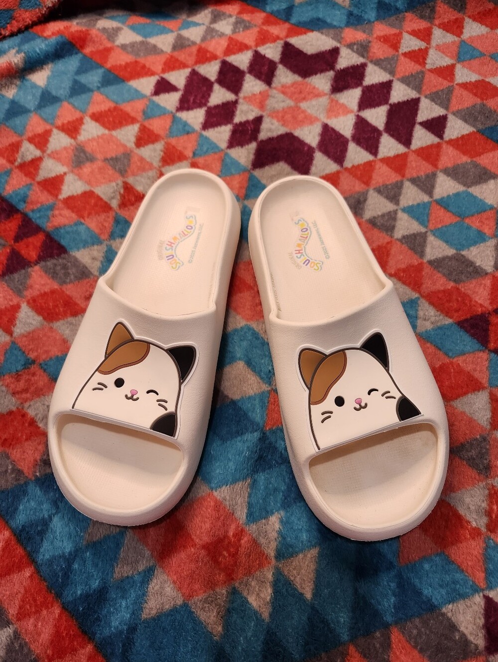 Squishmallows Kitty Cat Slides Size 9/10 Foam/rubber